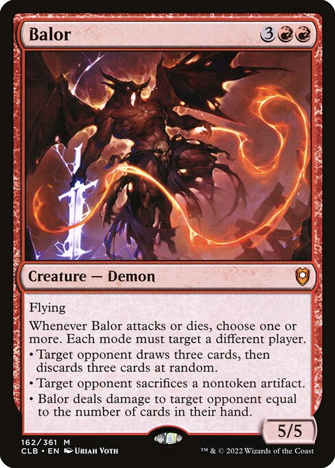 MTG Balor CLB 162 Regular Foil