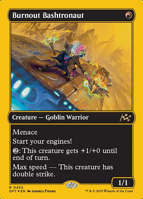 MTG Burnout Bashtronaut DFT 455 Regular First-Place Foil