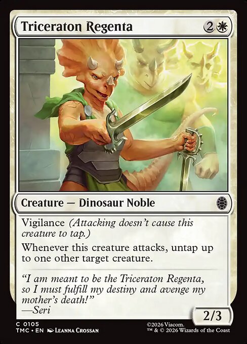 MTG Triceraton Regenta TMC 105 Turtle Team-Up Nonfoil