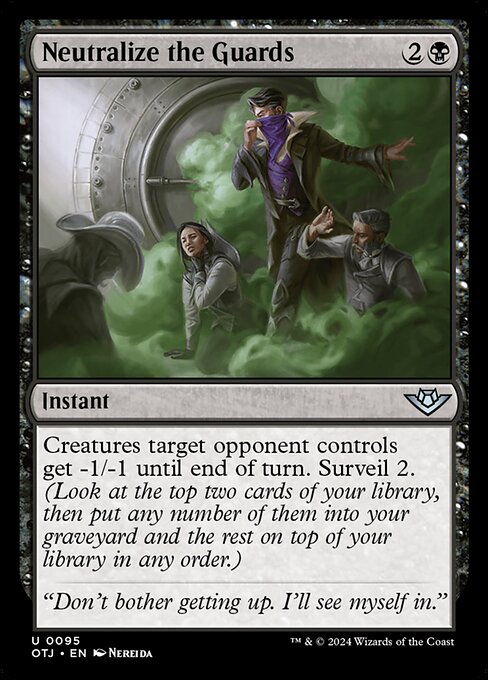MTG Neutralize the Guards OTJ 095 Regular Foil