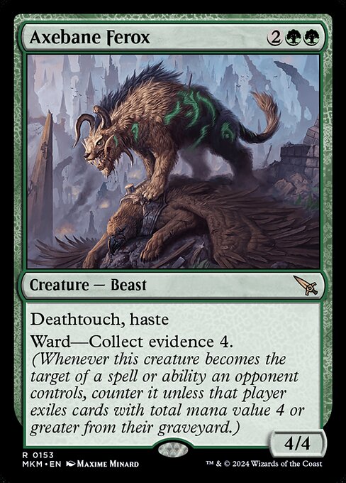 MTG Axebane Ferox MKM 153 Regular Foil