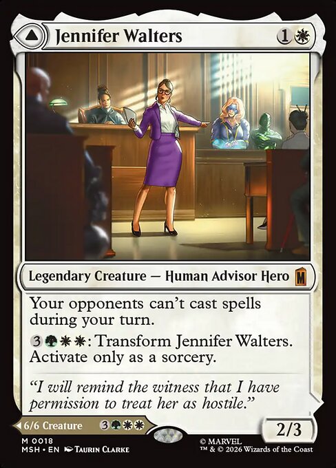 MTG Jennifer Walters // The Sensational She-Hulk MSH 018 Regular Nonfoil
