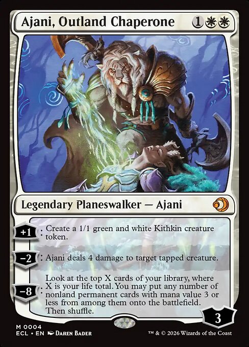MTG Ajani, Outland Chaperone ECL 004 Regular Nonfoil