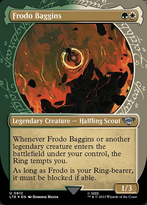 MTG Frodo Baggins LTR 812 Borderless Surge Foil