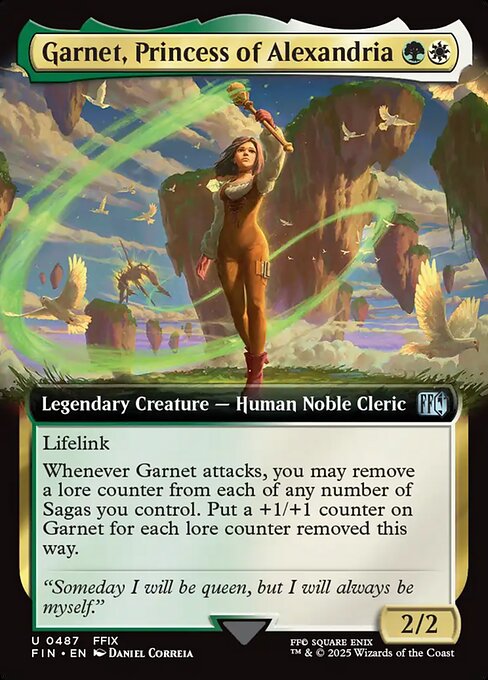 MTG Garnet, Princess of Alexandria FIN 487 Extended Art Foil