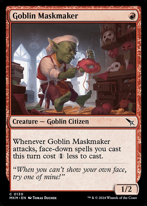 MTG Goblin Maskmaker MKM 130 Regular Foil