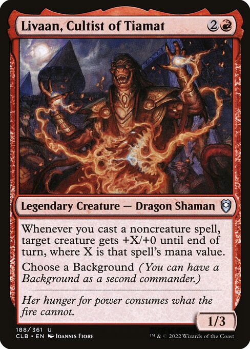 MTG Livaan, Cultist of Tiamat CLB 188 Regular Foil