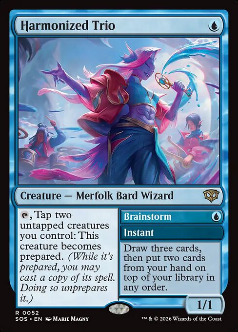 MTG Harmonized Trio // Brainstorm SOS 052 Regular Nonfoil