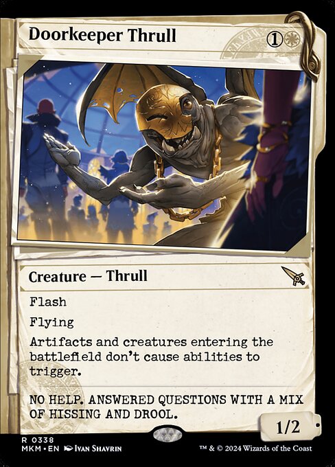 MTG Doorkeeper Thrull MKM 338 Showcase Dossier Nonfoil