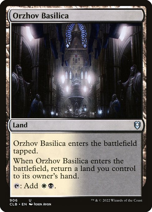 MTG Orzhov Basilica CLB 906 Commander Deck Nonfoil