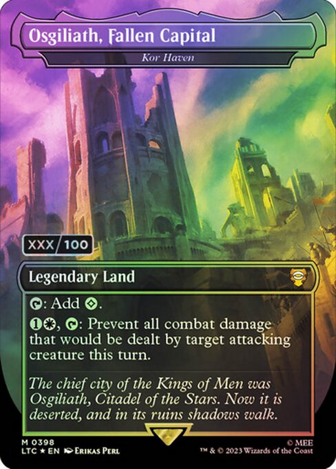 MTG Kor Haven LTC 398z Showcase Ring Foil