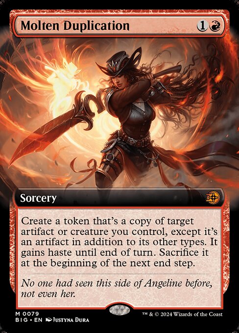 MTG Molten Duplication BIG 079 Extended Art Foil