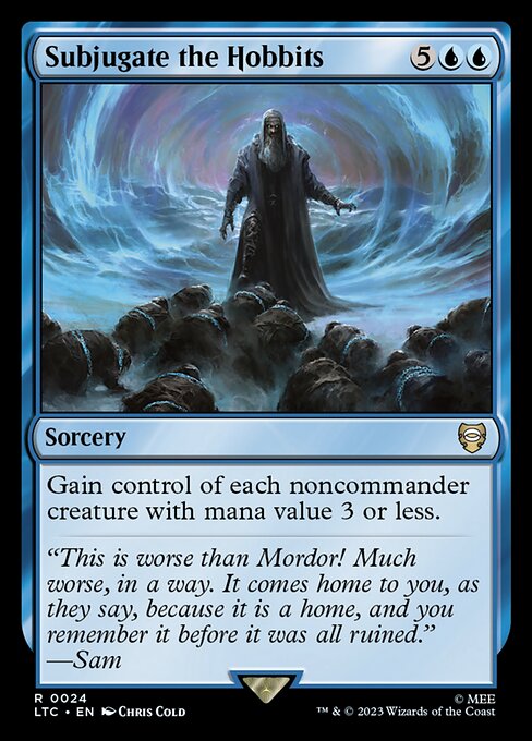 MTG Subjugate the Hobbits LTC 024 Regular Nonfoil