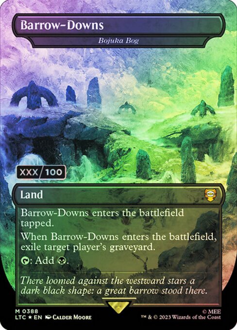MTG Bojuka Bog LTC 388z Showcase Ring Foil