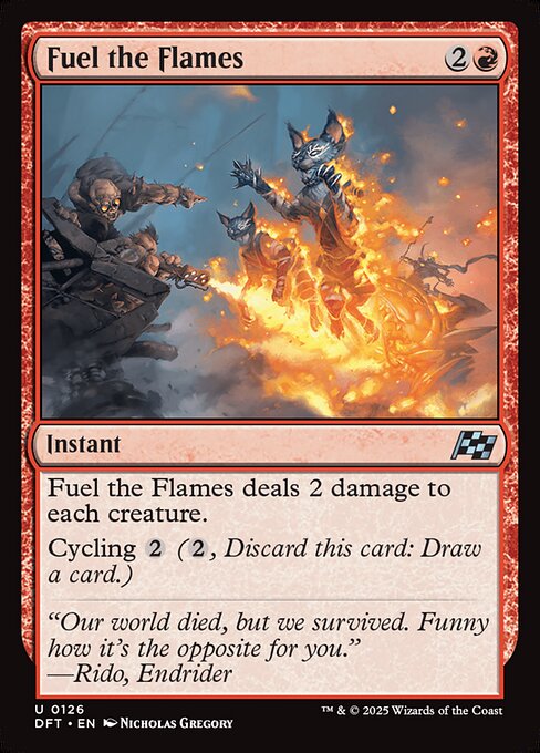 MTG Fuel the Flames DFT 126 Regular Nonfoil