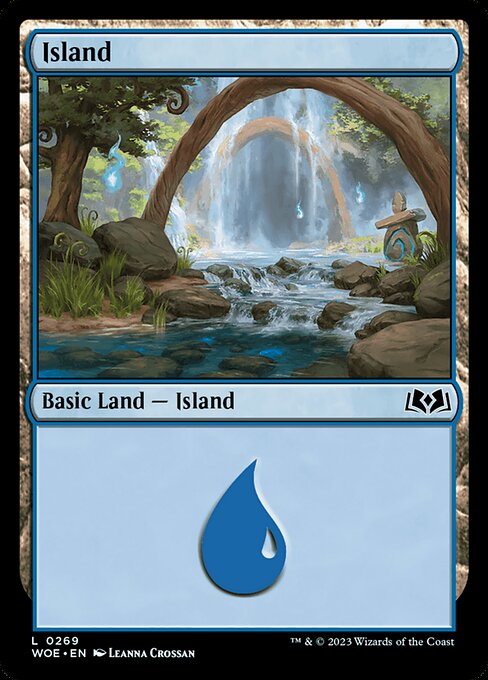 MTG Island WOE 269 Regular Foil