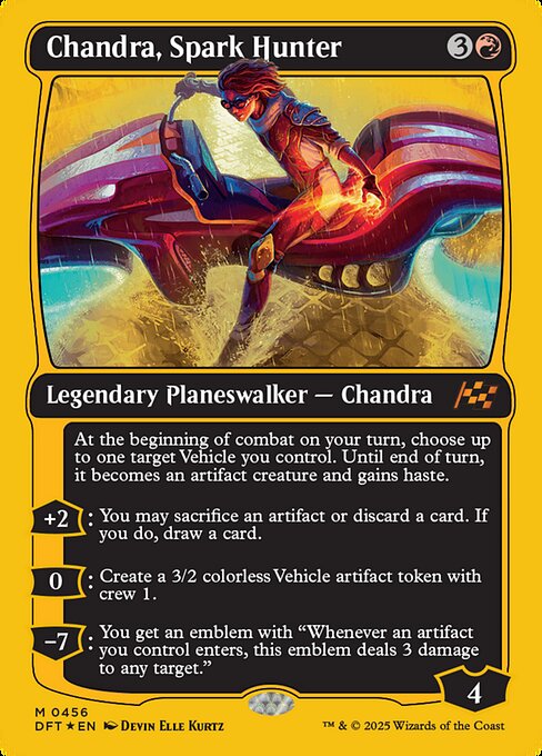 MTG Chandra, Spark Hunter DFT 456 Regular First-Place Foil