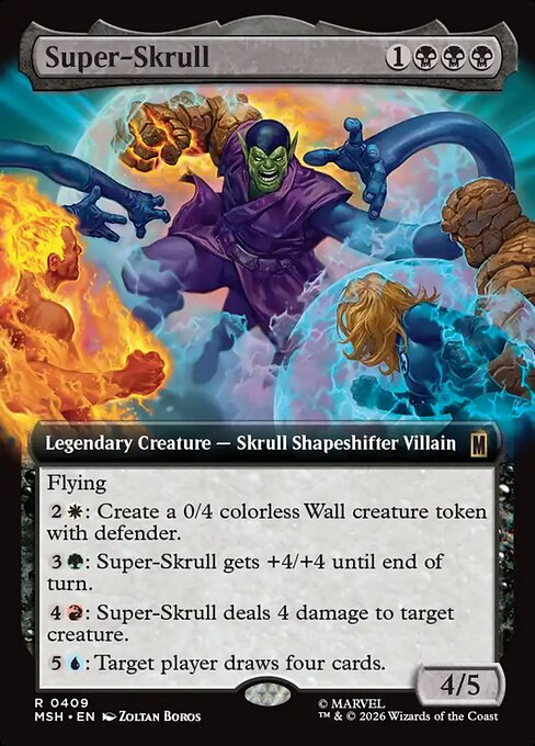 MTG Super-Skrull MSH 409 Extended Art Foil