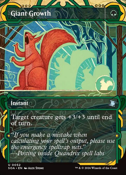MTG Giant Growth SOA 052 Mystical Archive Foil