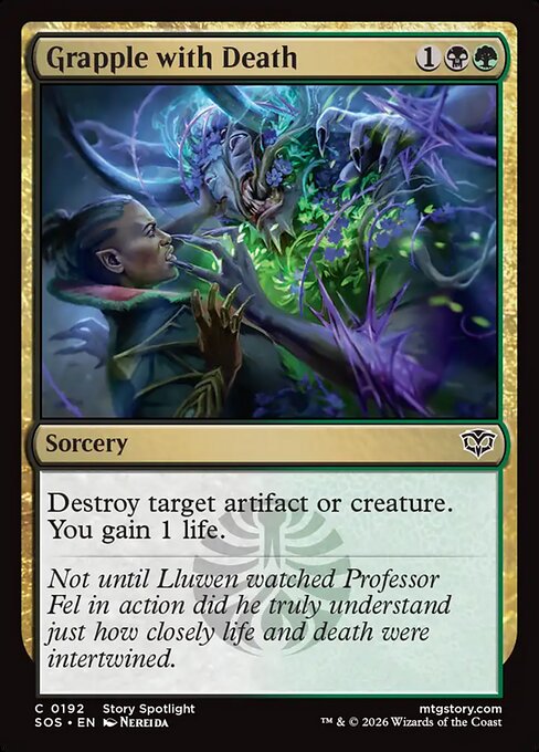 MTG Grapple with Death SOS 192 Regular Foil