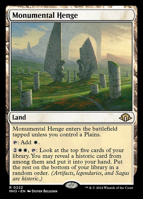 MTG Monumental Henge MH3 222 Regular Nonfoil