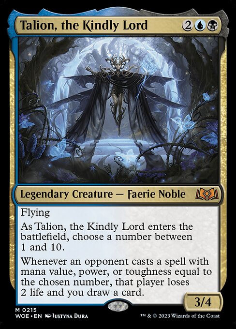 MTG Talion, the Kindly Lord WOE 215 Regular Foil
