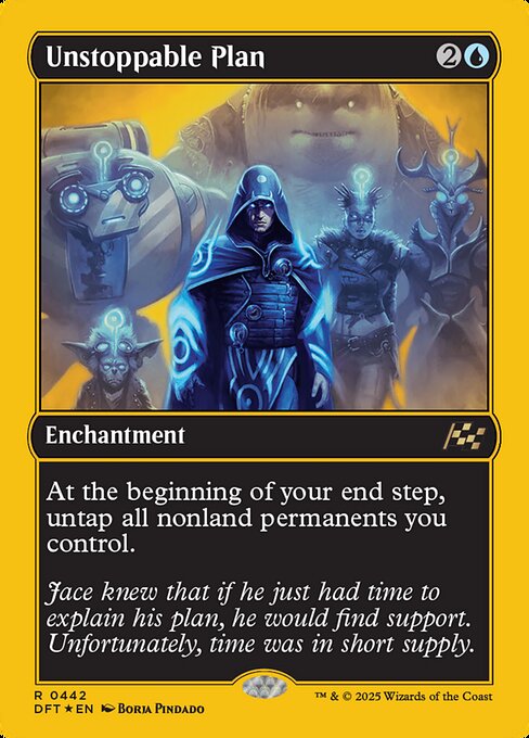 MTG Unstoppable Plan DFT 442 Regular First-Place Foil