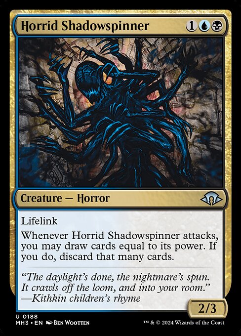 MTG Horrid Shadowspinner MH3 188 Regular Foil