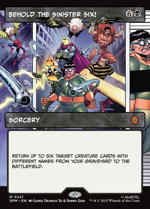 MTG Behold the Sinister Six! SPM 221 Borderless Panel Foil