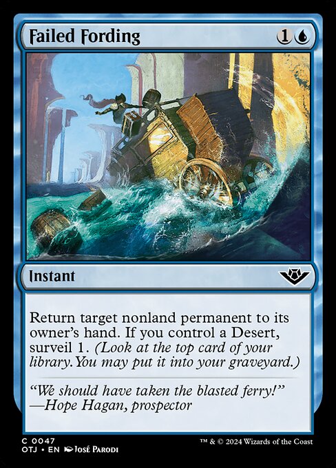 MTG Failed Fording OTJ 047 Regular Foil