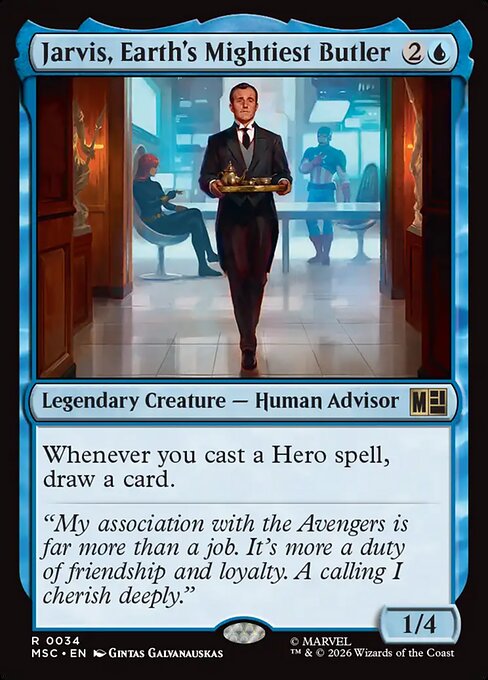 MTG Jarvis, Earth's Mightiest Butler MSC 034 Regular Nonfoil