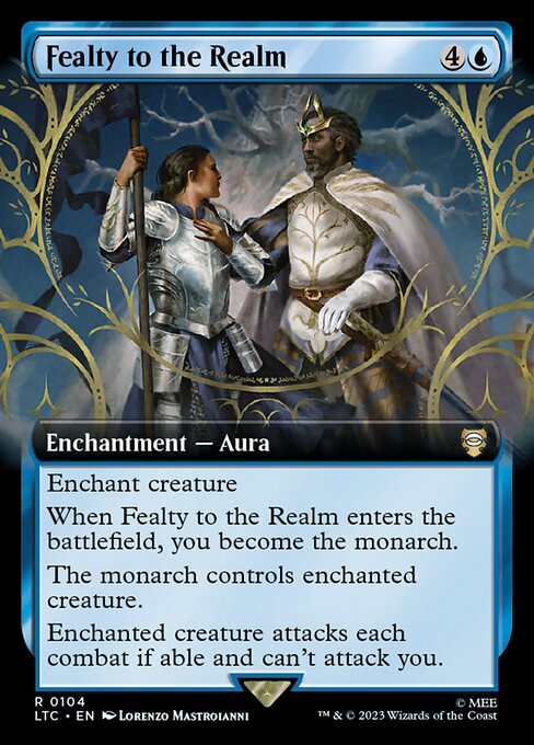 MTG Fealty to the Realm LTC 104 Extended Art Nonfoil