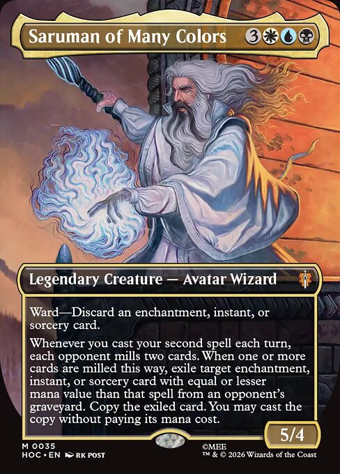 MTG Saruman of Many Colors HOC 035 Regular Nonfoil