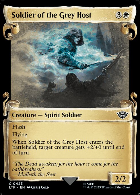 MTG Soldier of the Grey Host LTR 483 Showcase Scrolls of Middle-earth Nonfoil