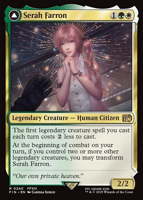 MTG Serah Farron // Crystallized Serah FIN 240 Regular Foil