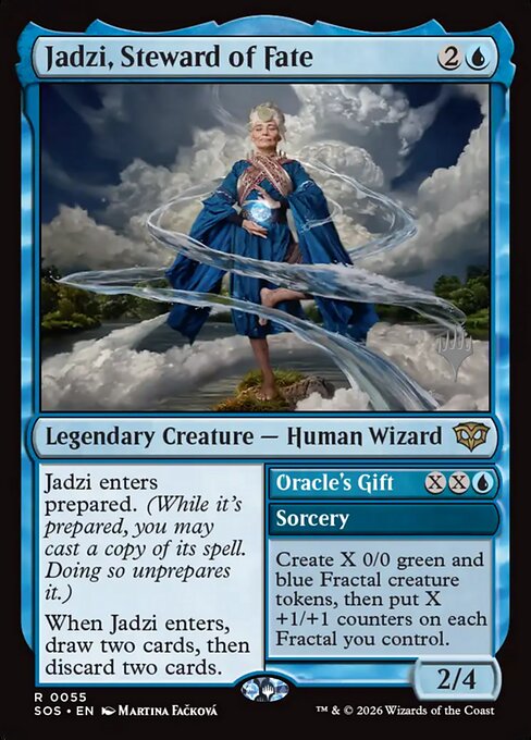 MTG Jadzi, Steward of Fate // Oracle's Gift PSOS 055P Promo Pack Nonfoil