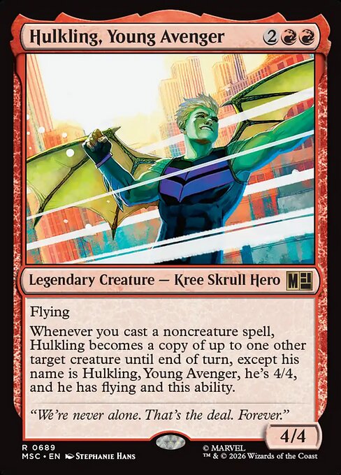 MTG Hulkling, Young Avenger MSC 689 Regular Foil