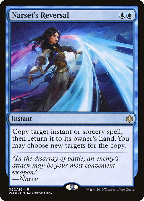 MTG Narset's Reversal WAR 062 Standard Foil front