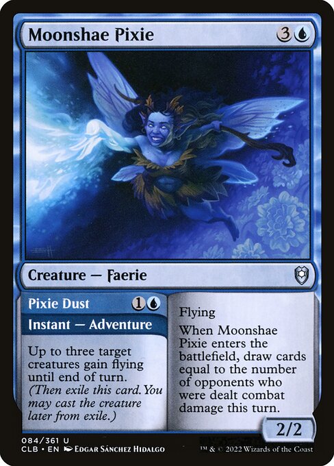MTG Moonshae Pixie // Pixie Dust CLB 084 Regular Nonfoil