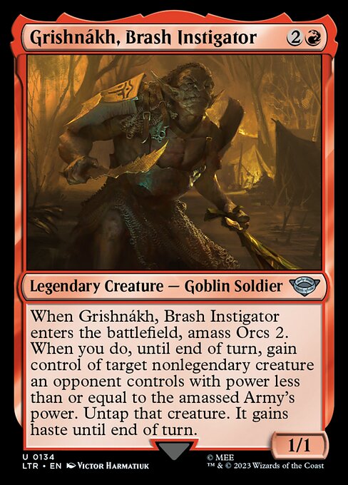 MTG Grishnákh, Brash Instigator LTR 134 Regular Nonfoil