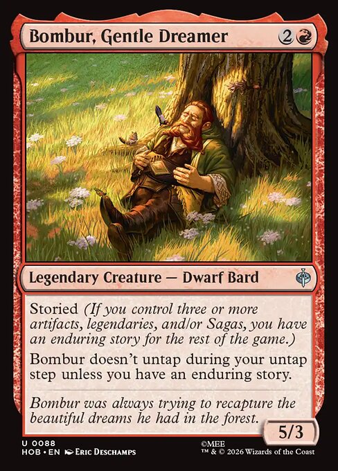 MTG Bombur, Gentle Dreamer HOB 088 Regular Foil