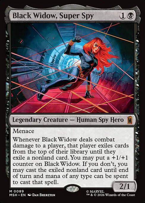 MTG Black Widow, Super Spy MSH 089 Regular Nonfoil