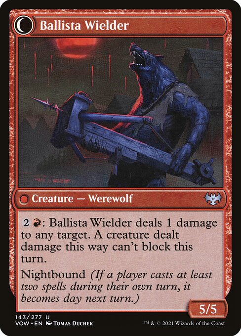 MTG Ballista Watcher // Ballista Wielder VOW 143 Standard Nonfoil reverse