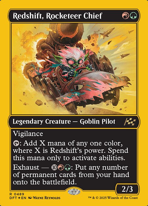 MTG Redshift, Rocketeer Chief DFT 489 Regular First-Place Foil