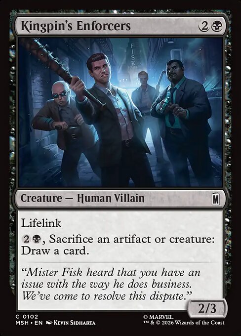 MTG Kingpin's Enforcers MSH 102 Regular Nonfoil