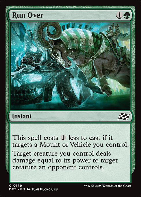 MTG Run Over DFT 179 Regular Foil