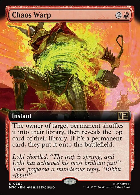 MTG Chaos Warp MSC 359 Extended Art Nonfoil