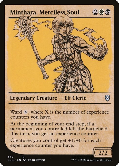 MTG Minthara, Merciless Soul CLB 432 Showcase Rulebook Foil