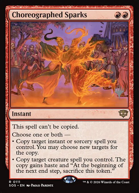 MTG Choreographed Sparks PSOS 111P Promo Pack Foil