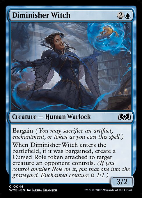 MTG Diminisher Witch WOE 046 Regular Nonfoil